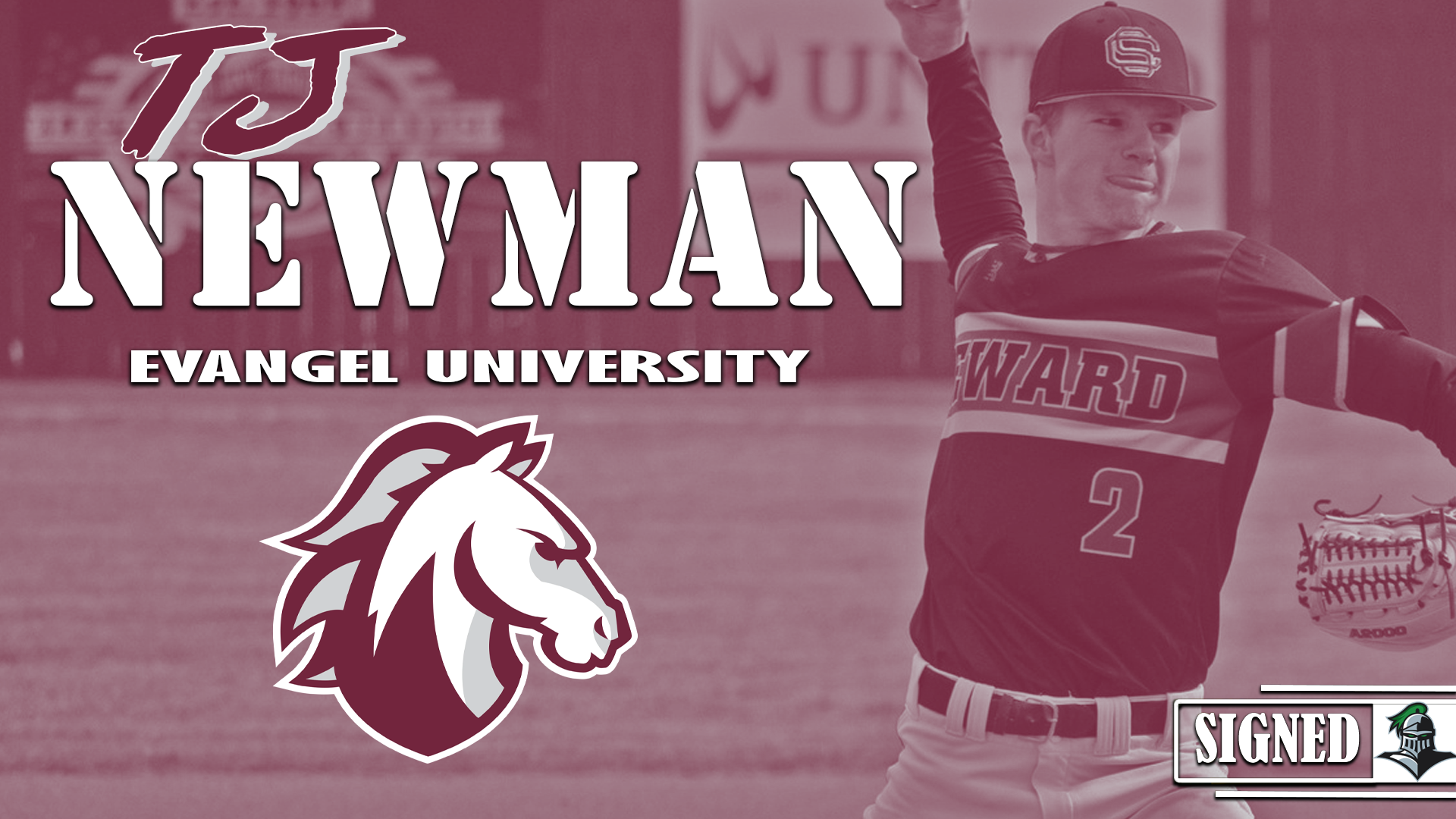 TJ Newman Signs at Evangel