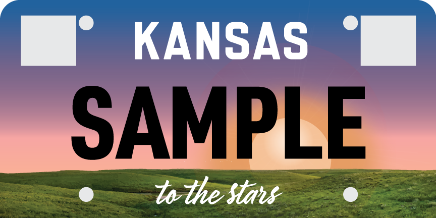 Kansas Department of Revenue Reveals Winning Personalized License Plate Design