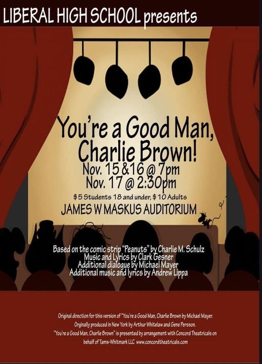 “You’re A Good Man Charlie Brown” at LHS This Weekend